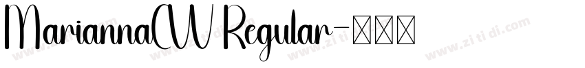 MariannaCW Regular字体转换